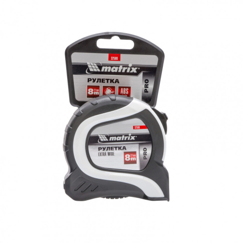 Рулетка Extra Wide,8 м x 27 мм,двухкомпонентный корпус,Pro Matrix купить в Москве с доставкой по всей России | ProtosMarket.ru