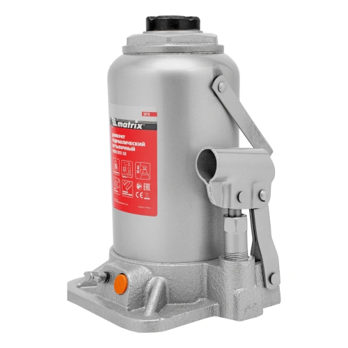 Домкрат гидравлический бутылочный, 20 т, h подъема 244-449 мм Matrix купить в Москве с доставкой по всей России | ProtosMarket.ru
