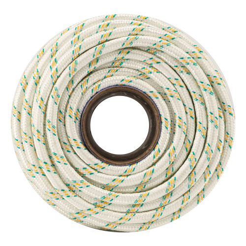 Фал плетеный капроновый с сердечником, 10 мм, L 100 м, 24-прядный, Сибртех купить в Москве с доставкой по всей России | ProtosMarket.ru