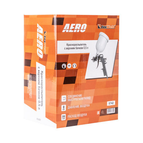 Краскораспылитель с верхним бачком 0,5 л AERO по ценам производителя в Казани с доставкой по всей России
