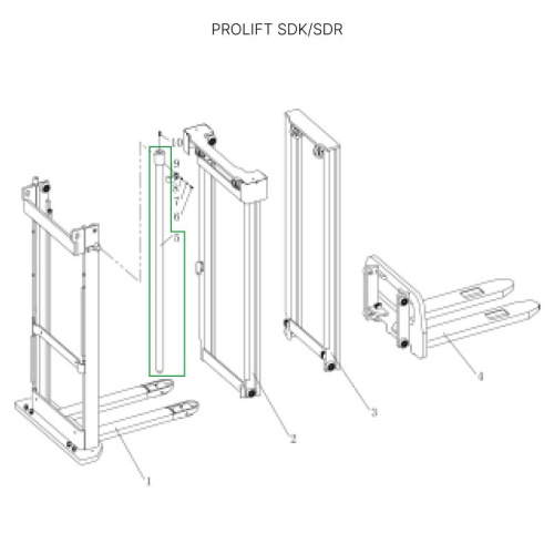 Центральный гидроцилиндр для штабелеров SDR1656/SDK1656 по ценам производителя в Казани с доставкой по всей России