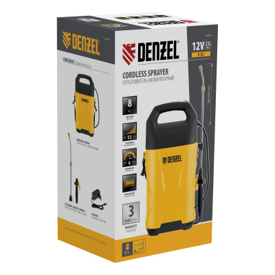 Опрыскиватель аккумуляторный D-8LI, 8 л, 12 В, 2 Ач Denzel по ценам производителя в Казани с доставкой по всей России