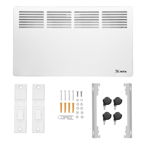 Конвектор электрический КМ-2000.2, 230 В, 2000 Вт, X-образный нагреватель, колеса, термостат MTX по ценам производителя в Казани с доставкой по всей России