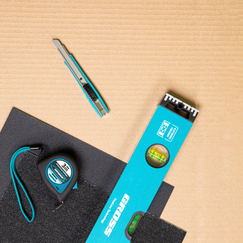 Нож, 130 мм, металлический корпус, выдвижное сегментное лезвие 9 мм (SK-5) металлическая направляющая, клипса для ремня Gross купить в Москве с доставкой по всей России | ProtosMarket.ru