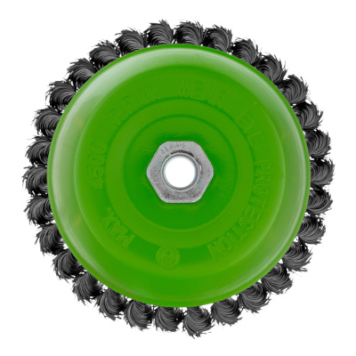 Щетка для УШМ, 150 мм, М14, "чашка", крученая проволока 0.5 мм Сибртех по ценам производителя в Казани с доставкой по всей России