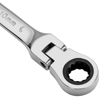 Ключ комбинированный трещоточный, 10 мм, CrV, шарнирный, зеркальный хром Matrix Professional купить в Москве с доставкой по всей России | ProtosMarket.ru