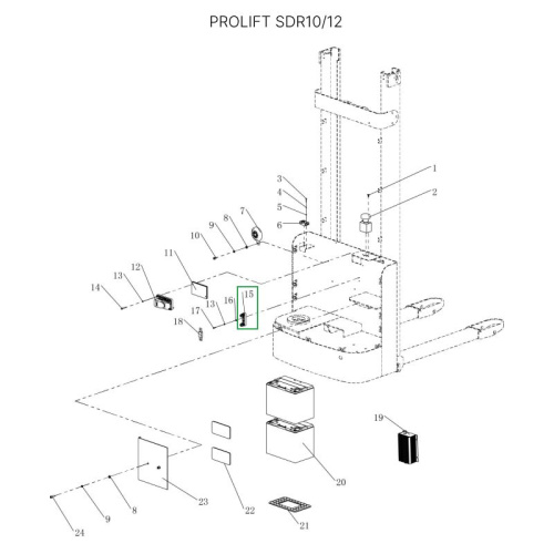 Гнездо предохранителя для штабелеров SDR1536/1545S/1645/1656/2036/2045, SDK по ценам производителя в Казани с доставкой по всей России