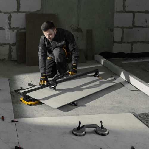 Плиткорез рельсовый 1200х16мм, каретка на подш., стальная станина, усил. рукоятка-пенал Denzel по ценам производителя в Казани с доставкой по всей России