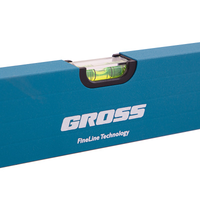 Уровень алюминиевый, 1500 мм, усиленный с ударопрочными заглушками, рукоятки, 3 глазка Gross купить в Москве с доставкой по всей России | ProtosMarket.ru