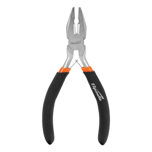 Плоскогубцы Mini, 130 мм, никелированные, авторазжим Sparta по ценам производителя в Казани с доставкой по всей России