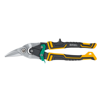 Ножницы по металлу, 270 мм, прямой и правый рез, сталь-СrMo, трехкомпонентные рукоятки Denzel купить в Москве с доставкой по всей России | ProtosMarket.ru