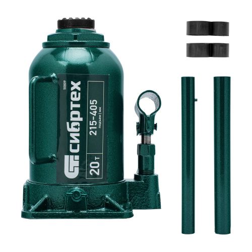 Домкрат гидравлический бутылочный, 20 т, 215-405 мм Сибртех купить в Москве с доставкой по всей России | ProtosMarket.ru