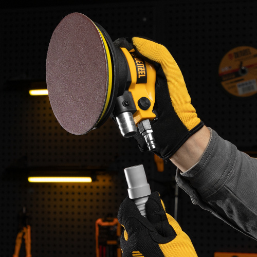 Эксцентриковая шлифовальная машина EPG150, 150 мм, 10000 об/мин, 5 мм, 160 л/мин Denzel купить в Москве с доставкой по всей России | ProtosMarket.ru