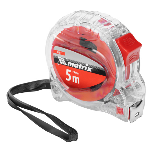 Рулетка Crystal,5 м х 19 мм,корпус из поликарбоната Matrix по ценам производителя в Казани с доставкой по всей России