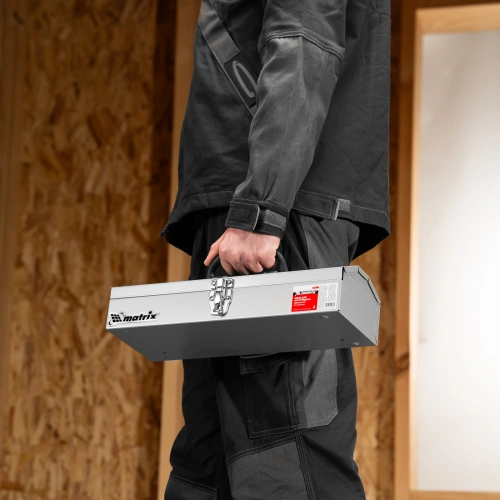 Ящик для инструмента, 410 х 154 х 95 мм, металлический Matrix купить в Москве с доставкой по всей России | ProtosMarket.ru