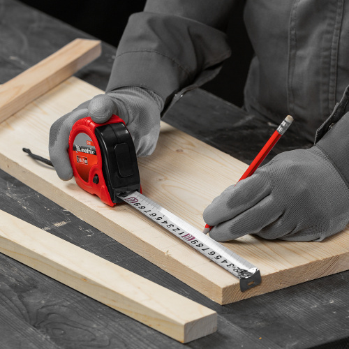 Рулетка Rubber,7,5 м х 25 мм,обрезиненный корпус Matrix по ценам производителя в Казани с доставкой по всей России