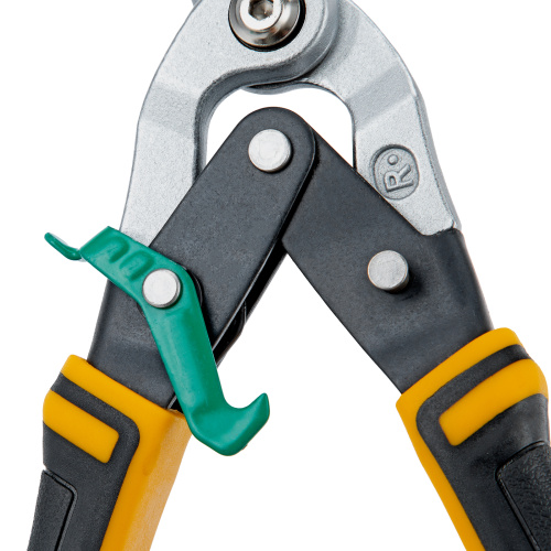 Ножницы по металлу, 270 мм, прямой и правый рез, сталь-СrMo, трехкомпонентные рукоятки Denzel купить в Москве с доставкой по всей России | ProtosMarket.ru