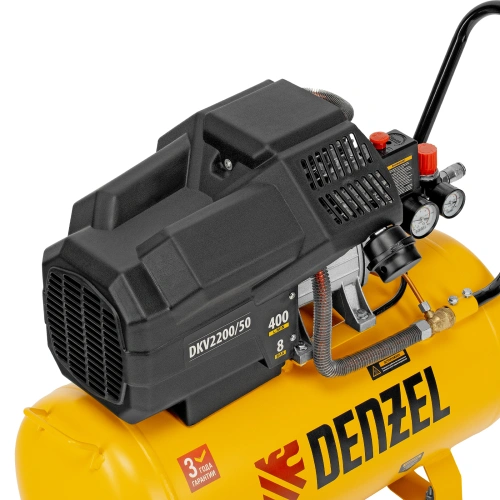 Компрессор воздушный DKV2200/50, Х-PRO 2.2 кВт, 400 л/мин, 50 л Denzel купить в Москве с доставкой по всей России | ProtosMarket.ru