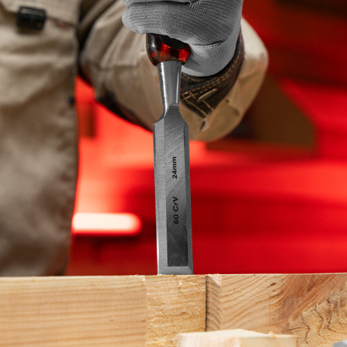 Набор долот-стамесок плоских "Тигровый глаз", 4 шт, 6-12-18-24 мм Matrix купить в Москве с доставкой по всей России | ProtosMarket.ru