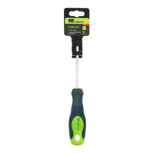 Отвертка, PZ2 х 100 мм, CrV, двухкомпонентная рукоятка Сибртех купить в Москве с доставкой по всей России | ProtosMarket.ru