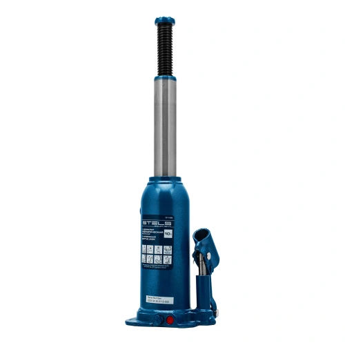 Домкрат гидравлический бутылочный, 10 т, h подъема 222-447 мм Stels по ценам производителя в Казани с доставкой по всей России