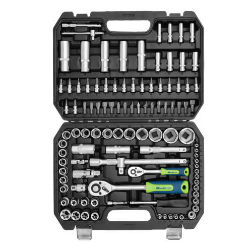 Набор инструментов, 1/2", 1/4", 108 предметов// Сибртех купить в Москве с доставкой по всей России | ProtosMarket.ru