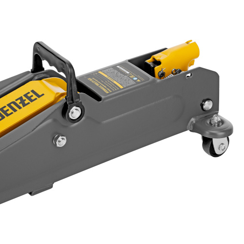 Домкрат гидравлический подкатной, 2 т, 135-385 мм, в пласт. кейсе Denzel по ценам производителя в Казани с доставкой по всей России