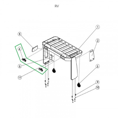 Фара головного света встроенная для ричтрака RV (24V) по ценам производителя в Казани с доставкой по всей России