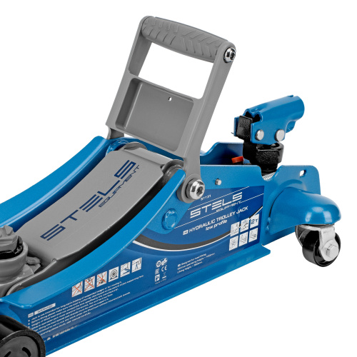 Домкрат гидравлический подкатной, поворотная рукоятка, 2 т, Low Profile, 100-350 мм Stels купить в Москве с доставкой по всей России | ProtosMarket.ru