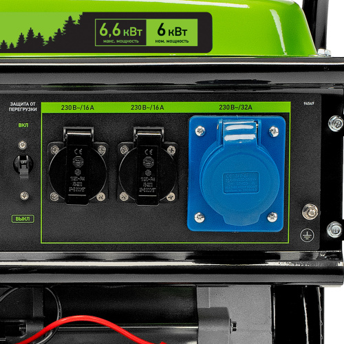 Генератор бензиновый БС-8000Э, 6,6 кВт, 230В, четырехтактный, 25 л, электростартер Сибртех по ценам производителя в Казани с доставкой по всей России