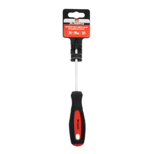 Отвертка Anti-Slip, PH1 х 100 мм, CrV, двухкомпонентная рукоятка Matrix купить в Москве с доставкой по всей России | ProtosMarket.ru