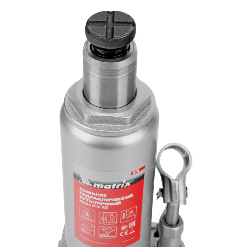 Домкрат гидравлический бутылочный, 8 т, h подъема 230-457 мм Matrix купить в Москве с доставкой по всей России | ProtosMarket.ru