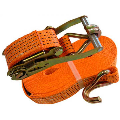 Ремень стяжной  5 / 10 тн, РС 9 м x 100 мм, полиэстер, с крюками, храповиком | СибТаль купить в Москве с доставкой по всей России | ProtosMarket.ru