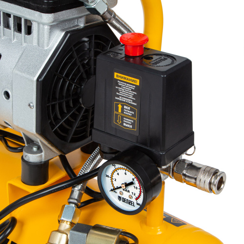 Компрессор DLS650/10 безмаслянный малошумный 650 Вт, 120 л/мин, ресивер 10 л Denzel купить в Москве с доставкой по всей России | ProtosMarket.ru