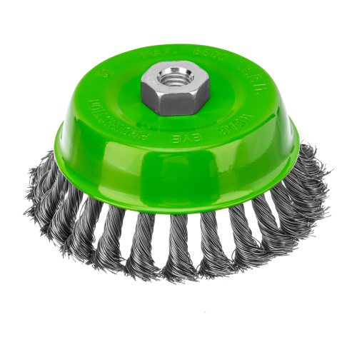 Щетка для УШМ, 125 мм, М14, "чашка", крученая металлическая проволока Сибртех по ценам производителя в Казани с доставкой по всей России