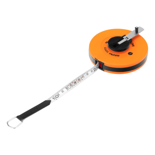 Рулетка геодезическая, 10 м х 12,5 мм, лента ПВХ, закрытый круглый корпус Sparta по ценам производителя в Казани с доставкой по всей России