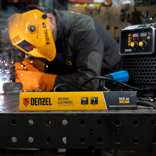 Электроды DER-46, диам. 3 мм, 1 кг, рутиловое покрытие Denzel по ценам производителя в Казани с доставкой по всей России