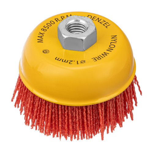 Щетка для УШМ, 100 мм, Чашка, нейлоновая щетина, М14 Denzel по ценам производителя в Казани с доставкой по всей России