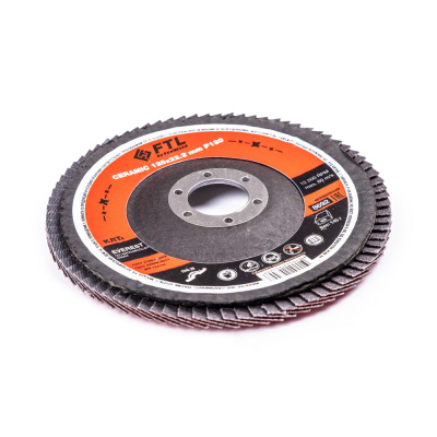 Круг лепестковый с керамическим абразивом для шлифования по нержавеющей стали FTL Everest 29 125 х 22,2 мм P120 по ценам производителя в Казани с доставкой по всей России