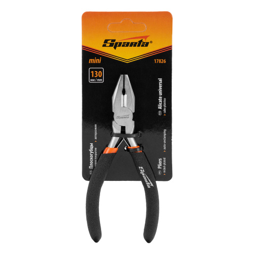 Плоскогубцы Mini, 130 мм, никелированные, авторазжим Sparta по ценам производителя в Казани с доставкой по всей России