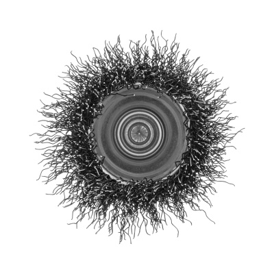 Щетка для дрели, 50 мм, Чашка, со шпилькой, нержавеющая витая проволока Denzel по ценам производителя в Казани с доставкой по всей России