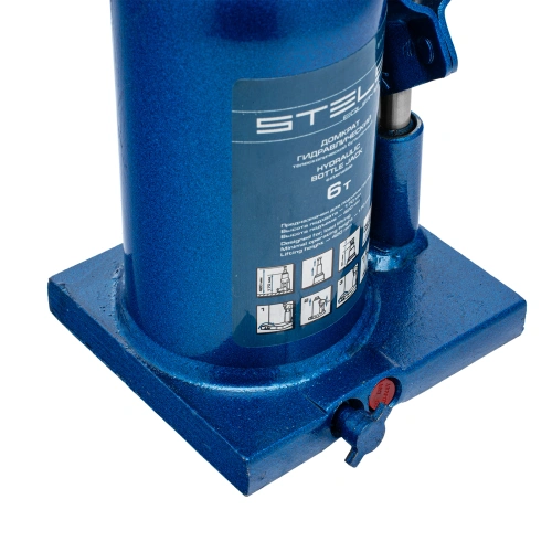 Домкрат гидравлический бутылочный телескопический, 6 т, H подъема 170-420 мм Stels купить в Москве с доставкой по всей России | ProtosMarket.ru