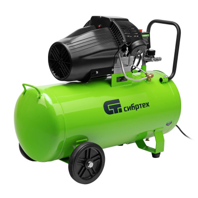 Компрессор воздушный КК-2200/100, 2,2 кВт, 350 л/мин, 100 л, прямой привод, масляный Сибртех купить в Москве с доставкой по всей России | ProtosMarket.ru