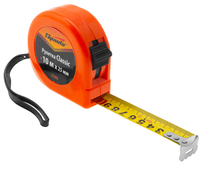 Рулетка Classic,10 м х 25 мм,пластиковый корпус Sparta купить в Москве с доставкой по всей России | ProtosMarket.ru