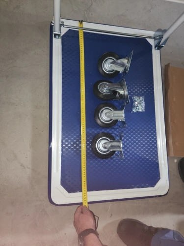 Тележка платформенная 150 кг TOR PH150 (740х480) со складной ручкой (резиновые колеса 100 мм) по ценам производителя в Казани с доставкой по всей России