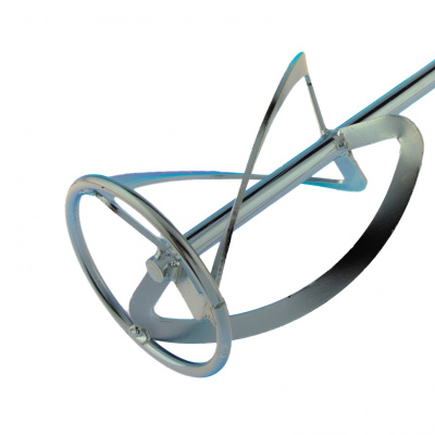 Насадка для миксера, для легких растворов, 120 х 590 мм, оцинкованная, хвостовик резьба М14 Сибртех купить в Москве с доставкой по всей России | ProtosMarket.ru