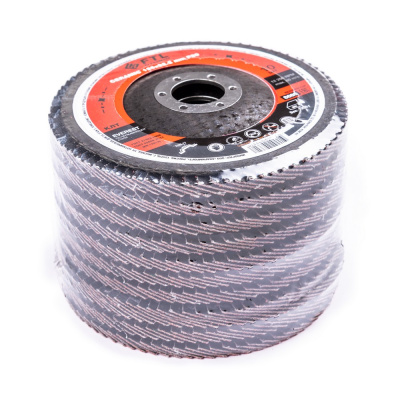 Круг лепестковый с керамическим абразивом для шлифования по нержавеющей стали FTL Everest 27 125 х 22,2 мм P80 по ценам производителя в Казани с доставкой по всей России