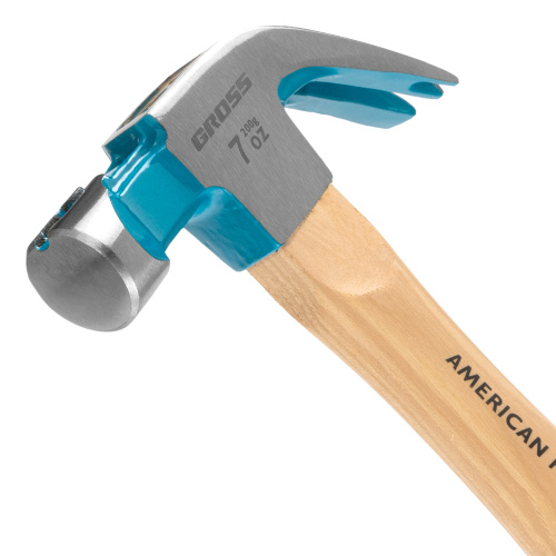 Молоток-гвоздодер, 200 г, угол 45, магнит, обрезиненная рукоятка American hickory GROSS купить в Москве с доставкой по всей России | ProtosMarket.ru