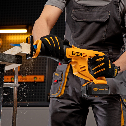 Пила сабельная аккумуляторная CRC-115, 18В Li-Ion Denzel купить в Москве с доставкой по всей России | ProtosMarket.ru