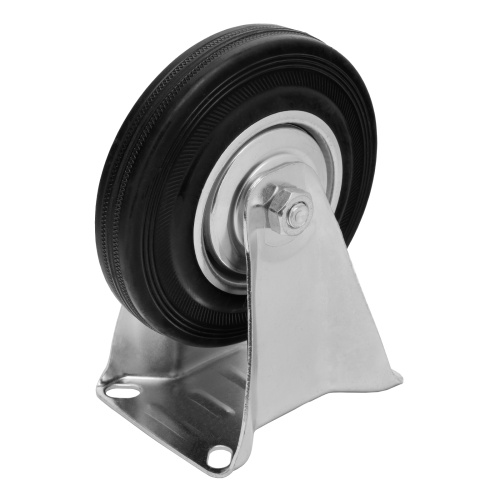 Колесо неповоротное D 125 мм, крепление  платформенное Сибртех купить в Москве с доставкой по всей России | ProtosMarket.ru